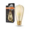 OSRAM lâmpada LED 6,5W 725lm 2400K E27 regulável filamento dourado