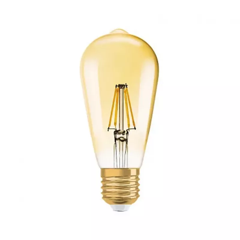 OSRAM lâmpada LED 6,5W 725lm 2400K E27 regulável filamento dourado