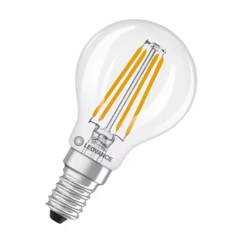 OSRAM CLP40 DIM 3.4W 827 FIL CL E14 P lâmpada LED gota regulável transparente 2700K