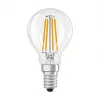 OSRAM CLP40 DIM 3.4W 827 FIL CL E14 P lâmpada LED em gota regulável transparente 2700K