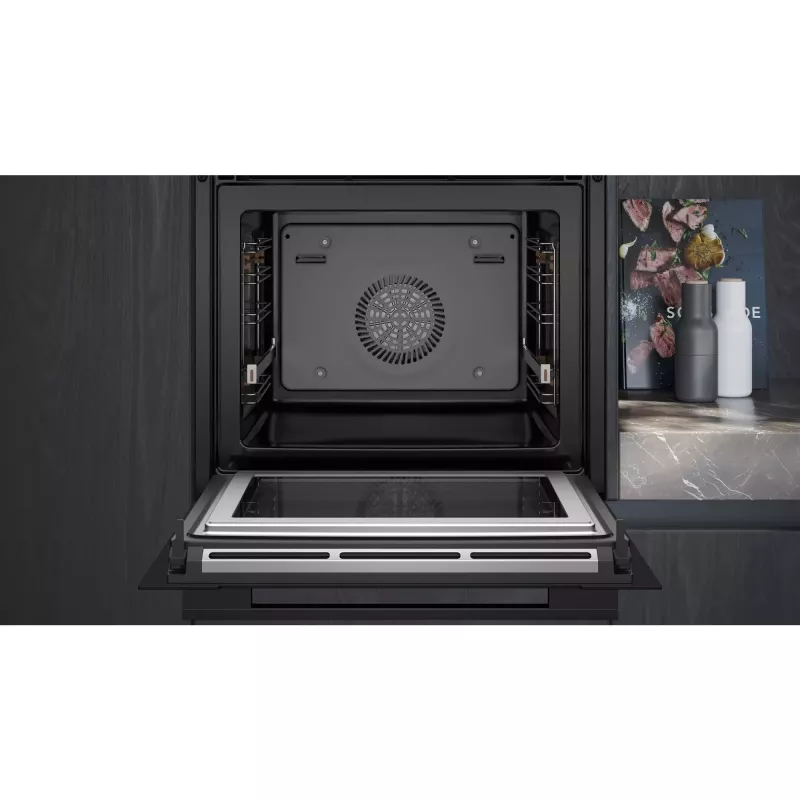 SIEMENS HM736GAB1 iQ700 forno de encastrar com micro-ondas, preto, 60 cm, Home Connect