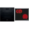 Bosch HND211LB2 conjunto de forno de encastrar e placa de indução preto (HEF113BB0 + NKN645GA2E)