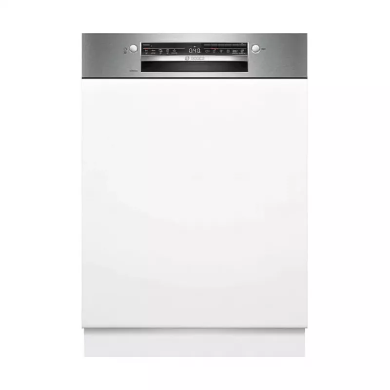 BOSCH SMI2HTS06E máquina de lavar louça parcialmente integrada, classe energética C, 60 cm, 46 dB, 9,5 L, 5 programas, cestos Vario, inox