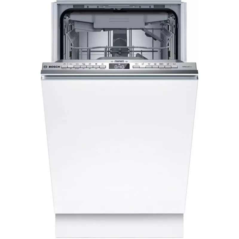 Bosch SPV4HMX12E máquina de lavar louça estreita totalmente integrada, 10 conjuntos de louça, classe energética D, 46 dB, Home Connect, branco