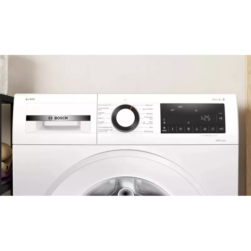 Bosch WGG256FLSN máquina de lavar roupa de carga frontal de instalação livre, 10 kg, 1600 rpm, classe energética A, branco