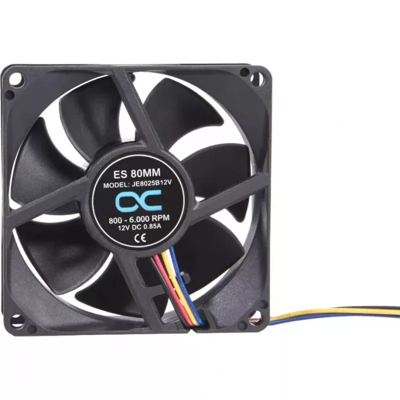 Alphacool ES ventoinha 80mm 800-6000 RPM 80x80x25mm (preto, rolamento de esferas duplo, PWM, 80 mm)
