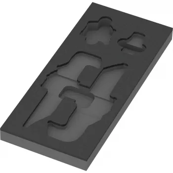 WERA 9840 espuma de inserção para conjunto de chaves em L 1 (preto/cinzento, para carrinho de oficina Tool Rebel)