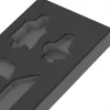 WERA 9840 espuma de inserção para conjunto de chaves em L 1 (preto/cinzento, para carrinho de oficina Tool Rebel)
