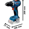 BOSCH Power Tools 18V Professional Combo Kit: martelo perfurador GBH 18V-22 + aparafusadora GSR 18V-65 + chave de impacto GDX 18V-285 (azul/preto, 3x baterias Li-Ion 5,0 Ah, bolsa de ferramentas)