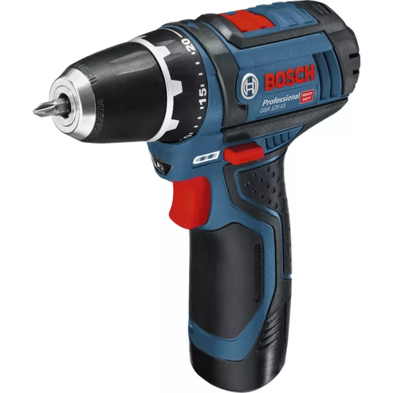 Bosch Power Tools 12V conjunto de ferramentas de 5 peças GOP + GSR + GDR + GSA + GLI (azul, 3x bateria Li-Ion 2,0 Ah)