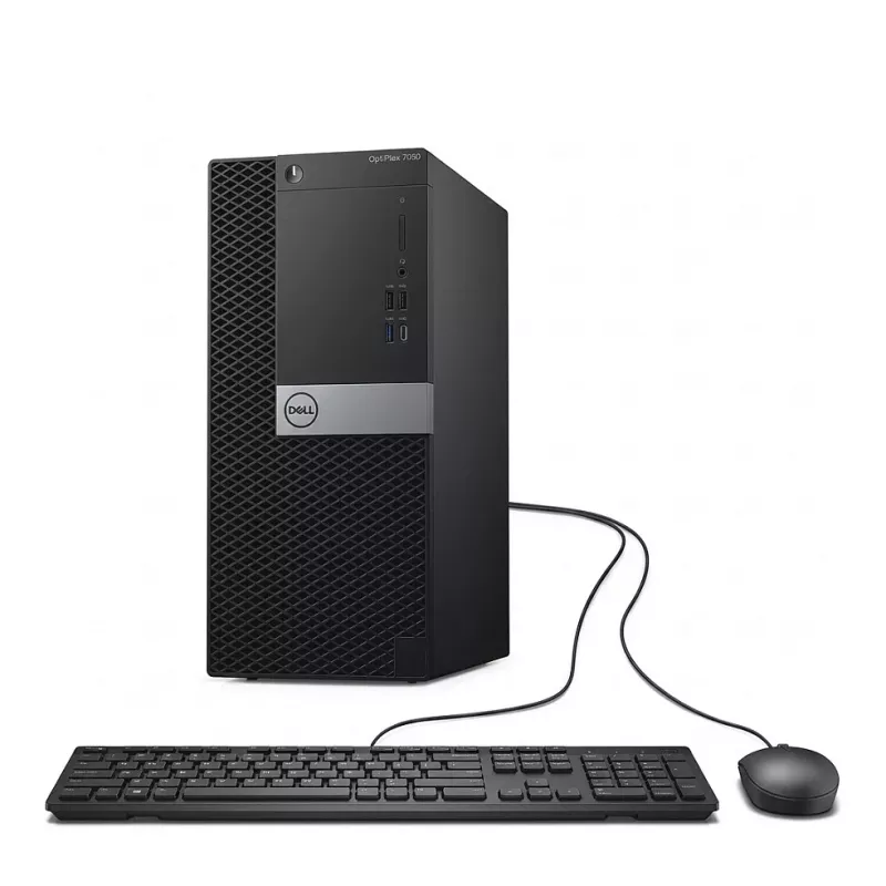 Dell OptiPlex 7070 MT PC de secretária, Intel Core i5-9500, 16GB RAM, 512GB SSD + 2TB HDD, Windows 11 Pro, preto