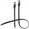 Flexline cabo de rede CAT 8.1 U/FTP PIMF, plano altamente flexível preto 1,5m