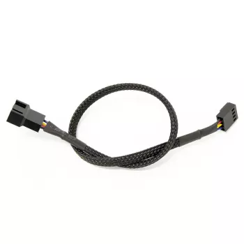 Watercool Cabo de Extensão PWM 4-Pin, Preto - 30cm