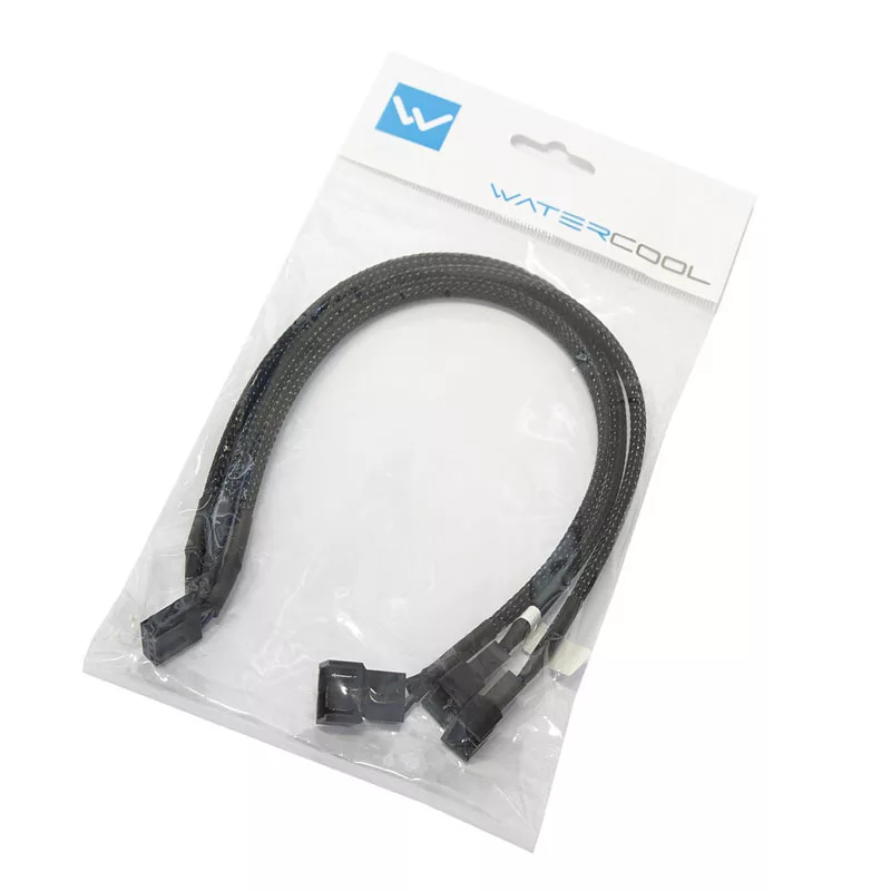 Watercool Y-Splitter 3-Fan PWM, Preto - 30cm