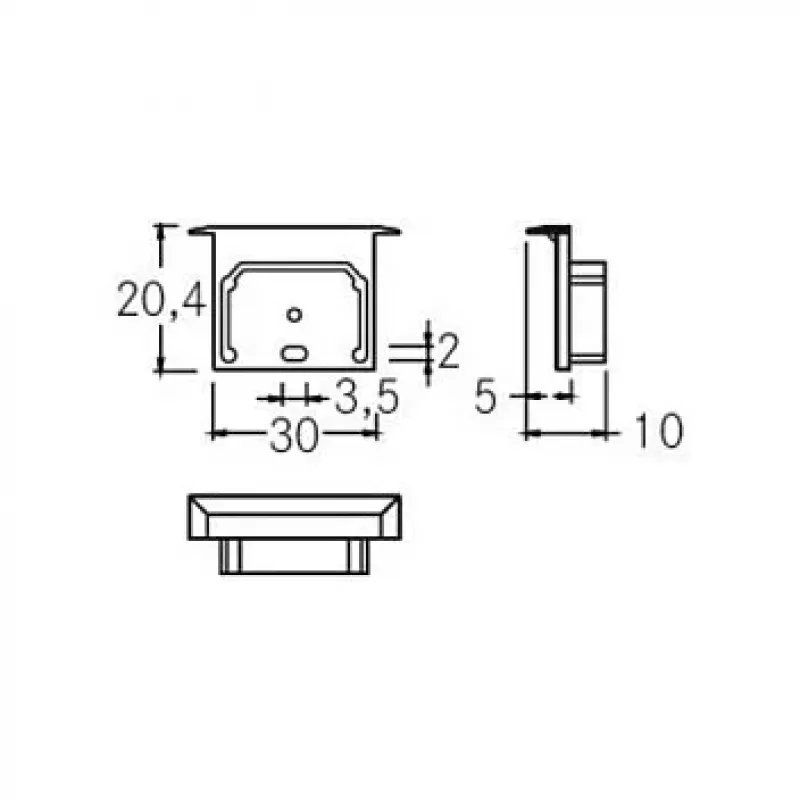 Brumberg 53066070 Conjunto de Terminais QUALITYFLEX Branco