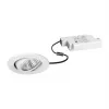 Brumberg 39353073 DAMITA Foco de Teto LED Redondo Branco 6W 230V IP65 Orientável Regulável por Corte de Fase 3000K Branco Quente