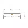 Brumberg 53380261 perfil AB QUALITYFLEX perfil LED de alumínio 2000mm