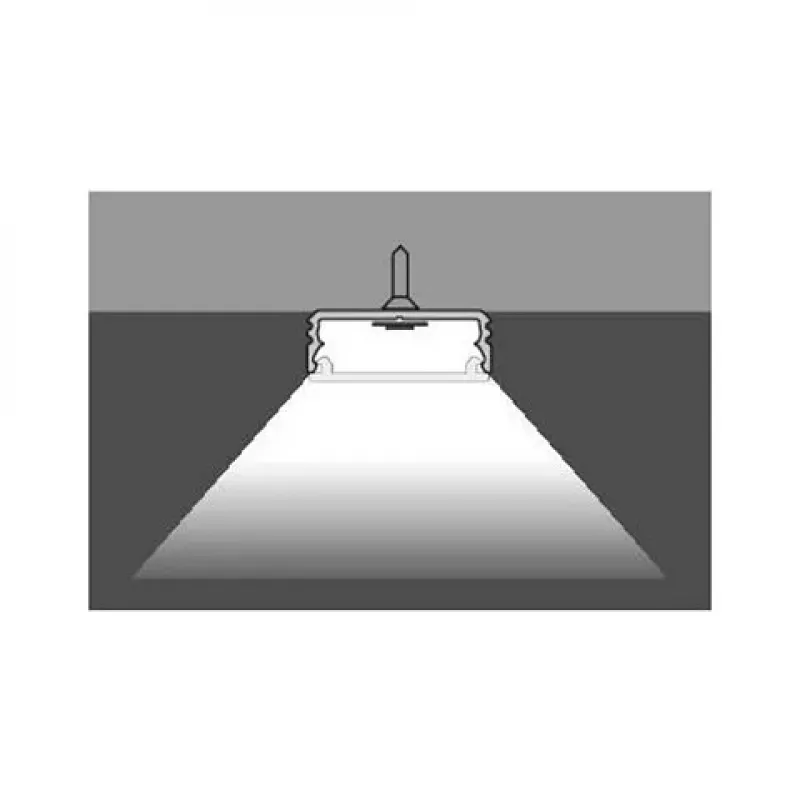 Brumberg 53380261 perfil AB QUALITYFLEX perfil LED de alumínio 2000mm