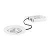BRUMBERG BB23 Conjunto de Focos LED Embutidos 7W 230V IP65 Redondo Branco Orientável 3000K Branco Quente Regulável por Corte de Fase