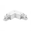 Brumberg 87127070 Conector de canto a 90° para sistema de calha de 3 fases ONETRACK DALI, branco