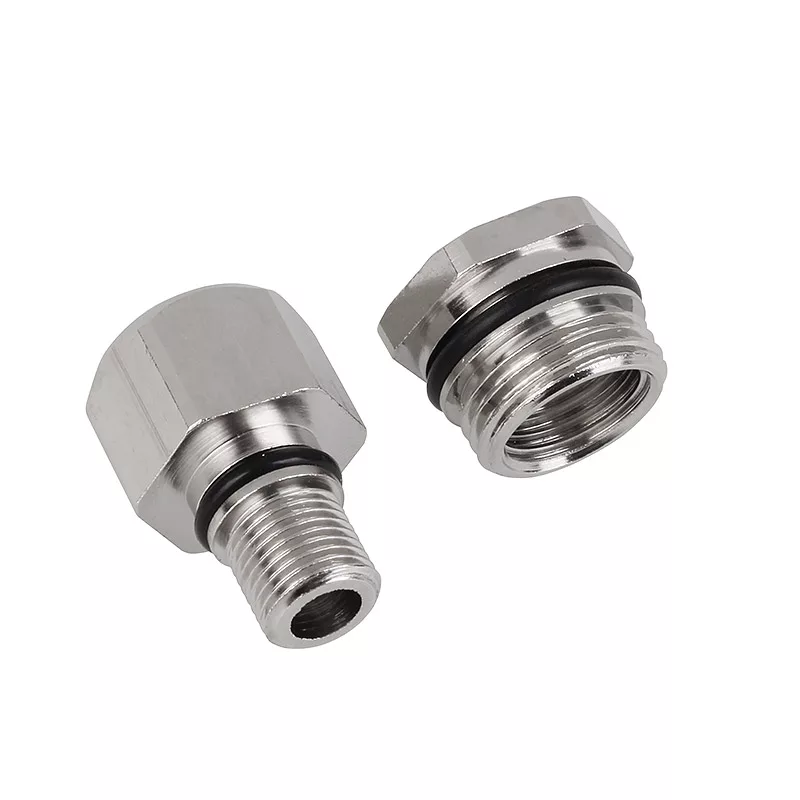 Aqua Computer conjunto de adaptadores reto Eheim 1046 para rosca interior G1/4 polegadas - prateado