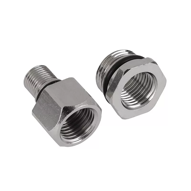 Aqua Computer conjunto de adaptadores reto Eheim 1046 para rosca interior G1/4 polegadas - prateado