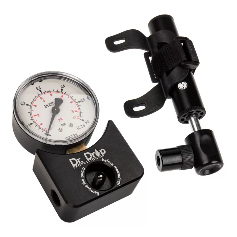 Aqua Computer Dr. Drop Professional testador de fugas para refrigeração líquida com bomba de ar