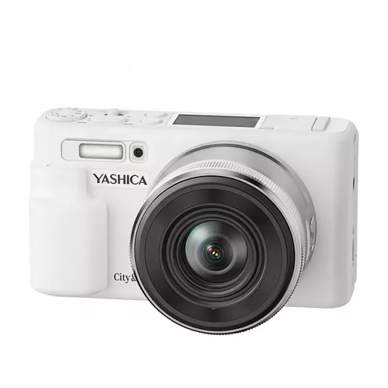 Yashica City 200 câmara compacta digital, zoom ótico 10x, branco