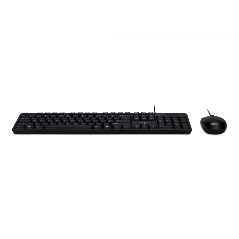 Acer Combo 100 AKW900 + AMW920 Conjunto de Teclado e Rato com Fios, Layout US-Internacional, Preto, Embalagem de Retalho