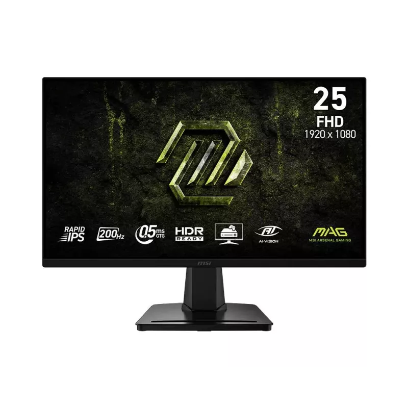 MSI MAG 256F E2 Monitor Gaming 24,5 polegadas Full HD Rapid IPS - 180Hz, 1ms, FreeSync Premium