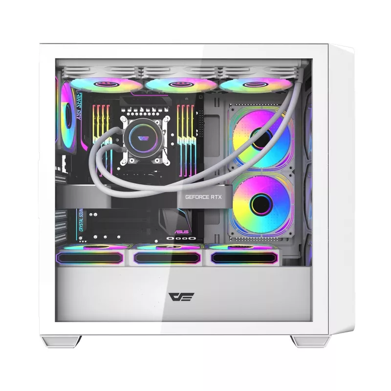 Caixa de computador Mid-Tower DarkFlash DS900WD branca