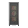 Caixa de computador Mid-Tower DarkFlash AIRNOVA preta + 3 ventoinhas ARGB de 120mm