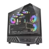 Caixa de computador Mid-Tower DarkFlash DS950 (preta) com 6 ventoinhas ARGB pré-instaladas