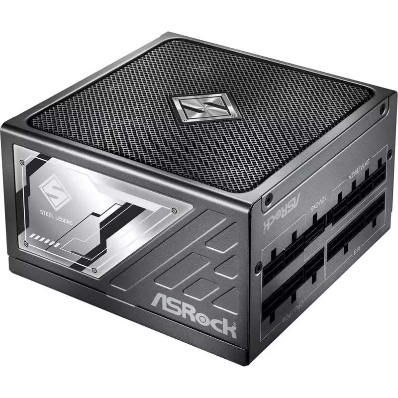 Fonte de alimentação ASRock Steel Legend SL-1000P 1000W ATX 80+ Platinum totalmente modular