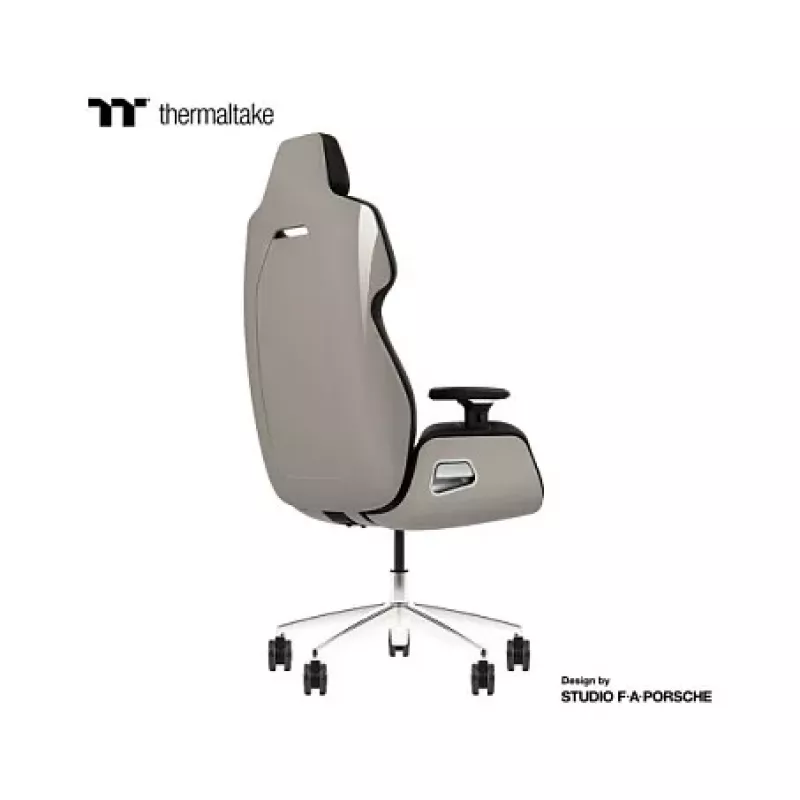 Cadeira gaming Thermaltake ARGENT E700 Ice Grey Metallic Alcantara Leather