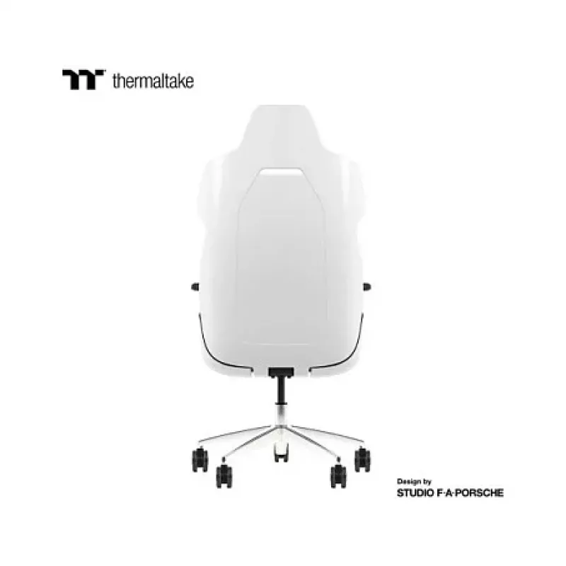 Cadeira Thermaltake ARGENT E700 Glacier White com Slate Gray em pele genuína