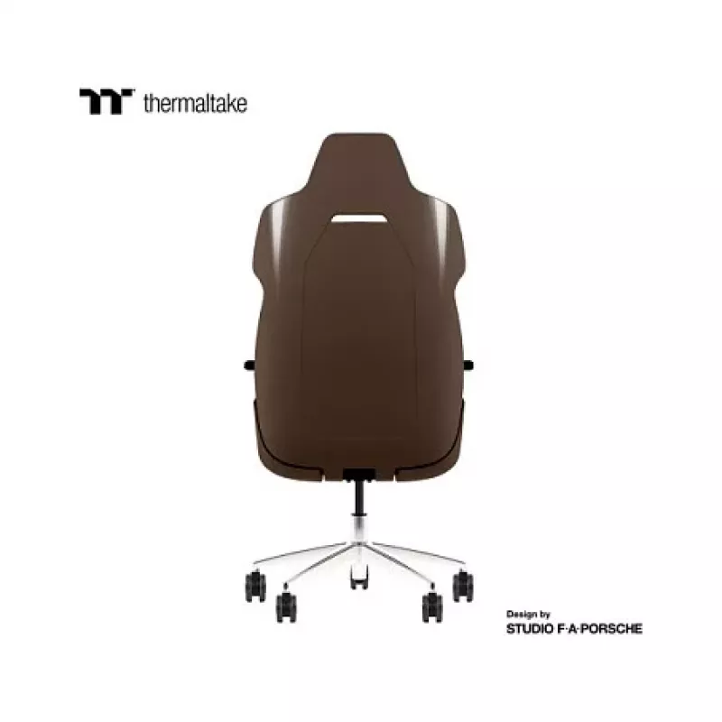 Cadeira gaming Thermaltake ARGENT E700 Mocha Mousse & Slate Gray em pele genuína
