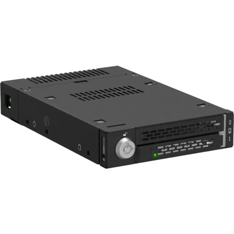 Rack móvel para SSD M.2 PCIe NVMe ICY DOCK ToughArmor MB833MK-B V2 em metal maciço