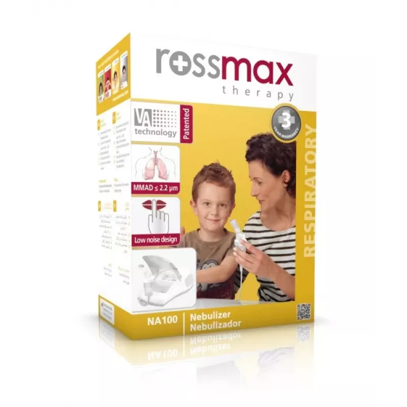 Nebulizador de pistão ROSSMAX NA100 - nebulizador compressor para adultos e crianças
