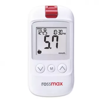 Medidor de glicose no sangue ROSSMAX HS200 BT com Bluetooth