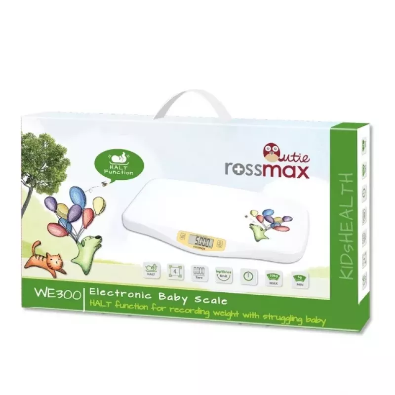 Balança para bebé ROSSMAX WE300 Qutie com função de retenção discreta