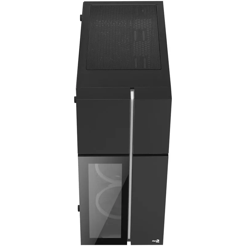 Torre Midi Aerocool Playa, vidro temperado - preto