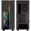 Torre Midi Aerocool Playa, vidro temperado - preto