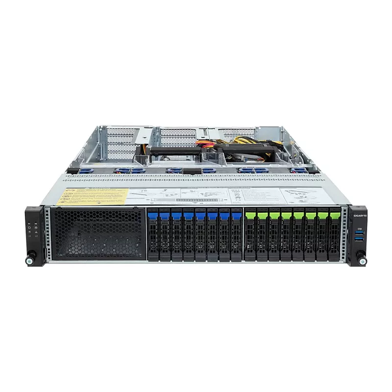 Servidor rack 2U barebone GIGABYTE R283-ZF1-AAL1 Rev. 3.x, duplo socket SP5