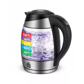 Chaleira sem fios ForMe FKG-458 1,8 L aço inoxidável / preto