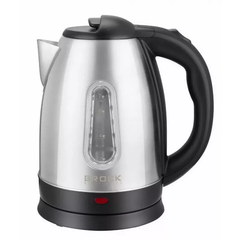 Brock WK 0601 SS chaleira elétrica, 1,8 L, 1500 W, aço inoxidável