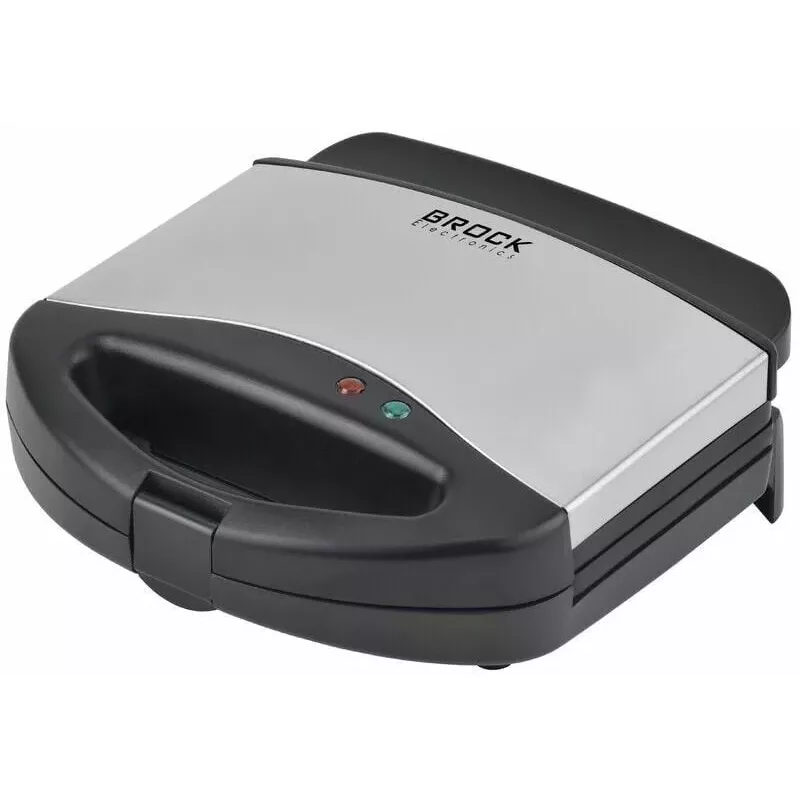 Brock SPM 3006 S sanduicheira, 750W, preto/aço inoxidável