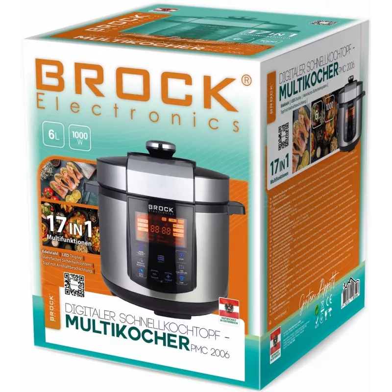 Picadora de carne elétrica Brock PMC 2006 2000W preto/prateado