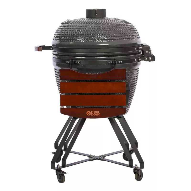 Grelhador Kamado TunaBone Classic 26 polegadas tamanho XL cinzento-escuro