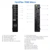 DELL OptiPlex 7080 Micro recondicionado grau A Intel Core i5-10500T 16GB RAM 256GB SSD Intel UHD Graphics 630 Windows 11 Pro